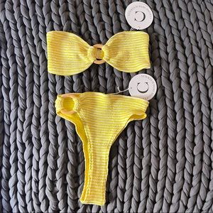 Cleonie Swim Bikini in Sunshine Stripe